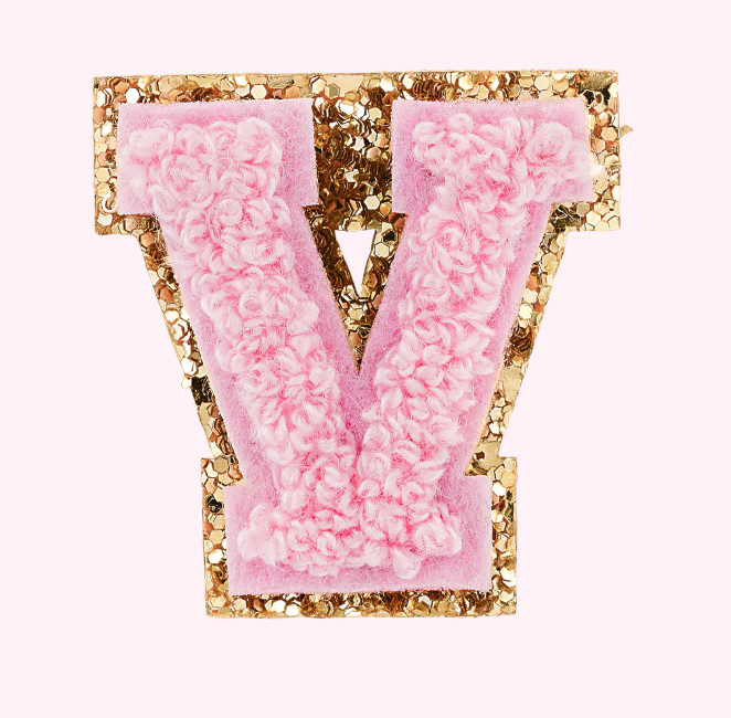 Mini Varsity Alphabet Patch | Flamingo