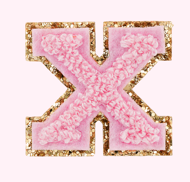 Mini Varsity Alphabet Patch | Flamingo