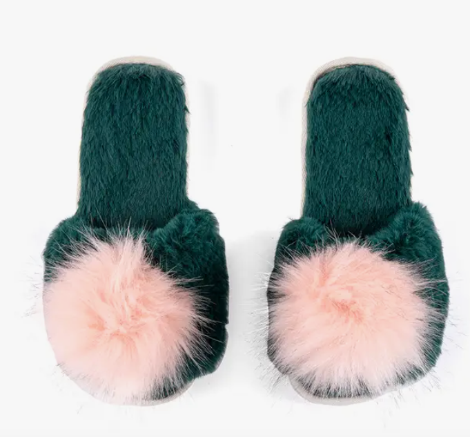 Green Amor Slippers | S/M