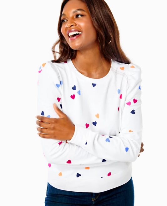 Jansen  Sweatshirt | Resort White Little Bit of Love