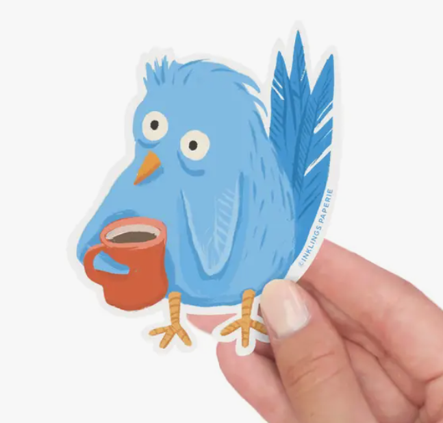 Tired Bird Sticker
