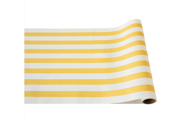 Paper Table Runner | Marigold Classic Stripe