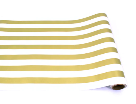 Paper Table Runner | Gold Classic Stripe