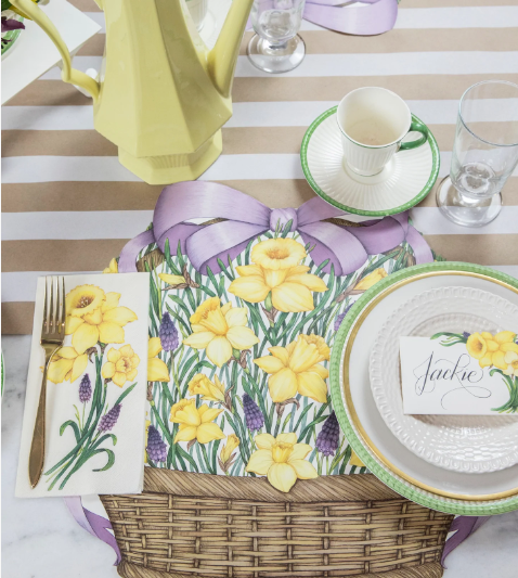 Die Cut Daffodil Basket Placemat