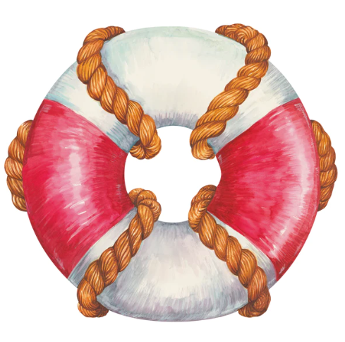 Die Cut Life Preserver Placemat