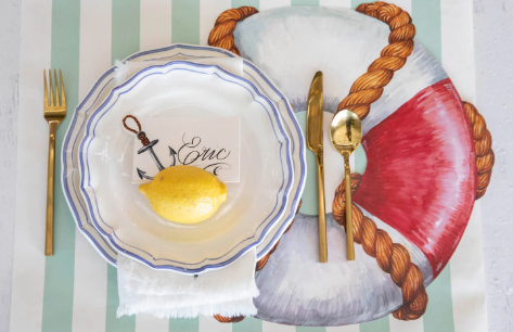Die Cut Life Preserver Placemat