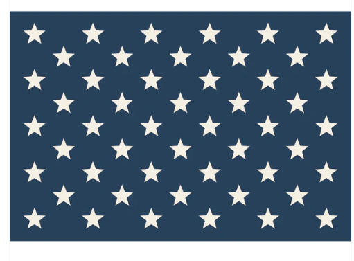 Stars on Blue Placemat