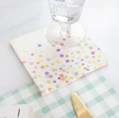 Confetti Sprinkles Cocktail Napkin