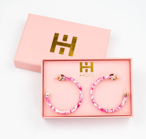 2" HooHoops | Pink Confetti