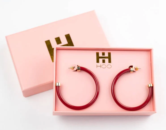 2" HooHoops | Burgundy