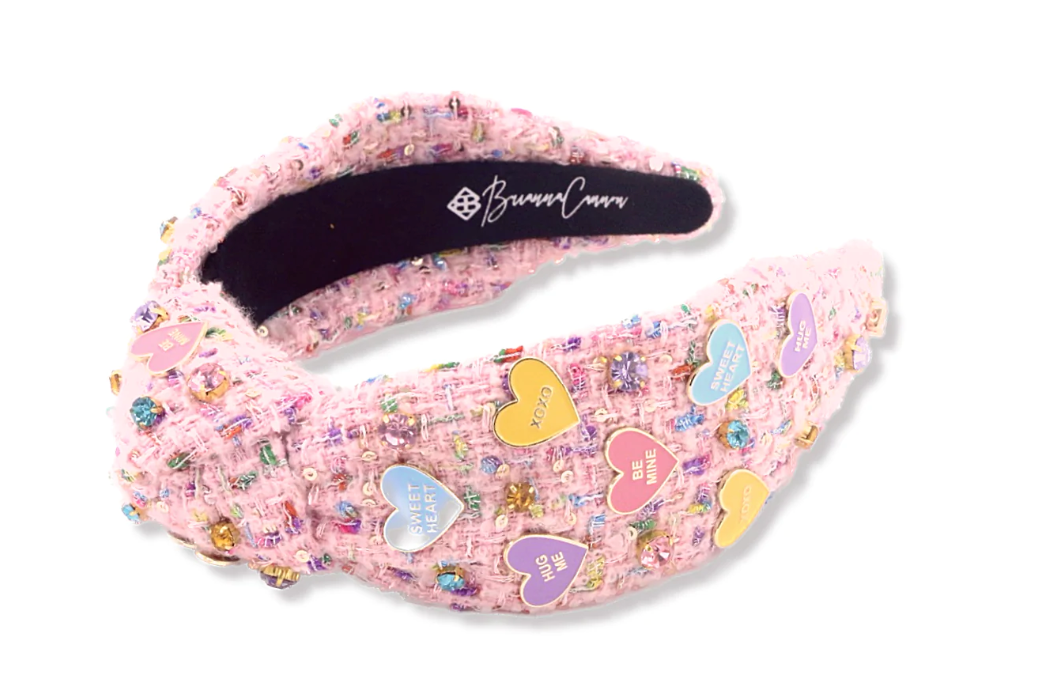Heart Candy Tweed w/Crystals Headband