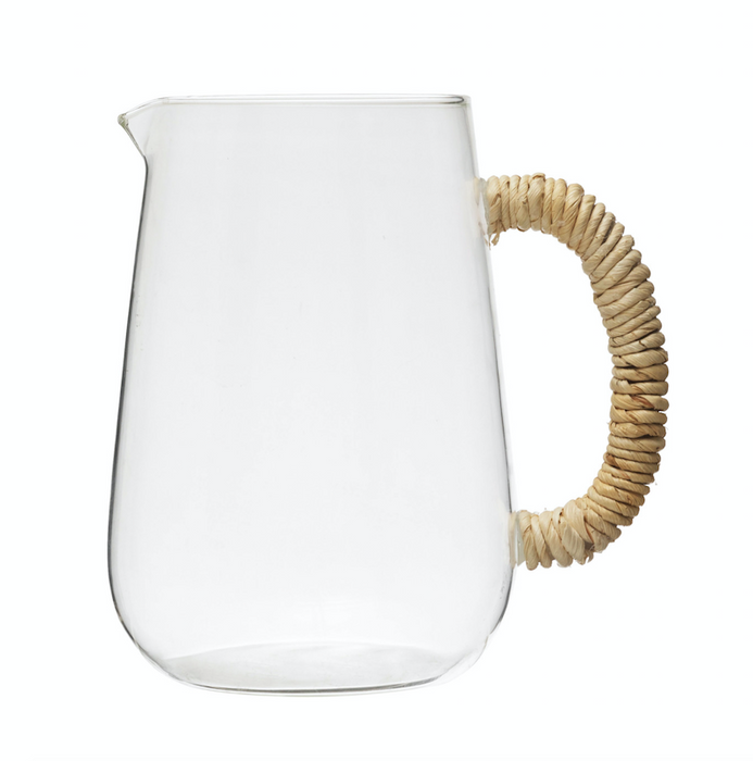 48oz Glass Pitcher w/Wrapped Handle