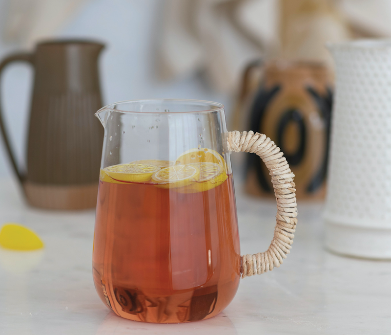 48oz Glass Pitcher w/Wrapped Handle