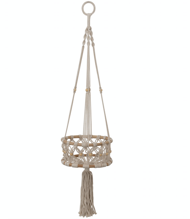 Hand-Woven Macrame Plant Hanger