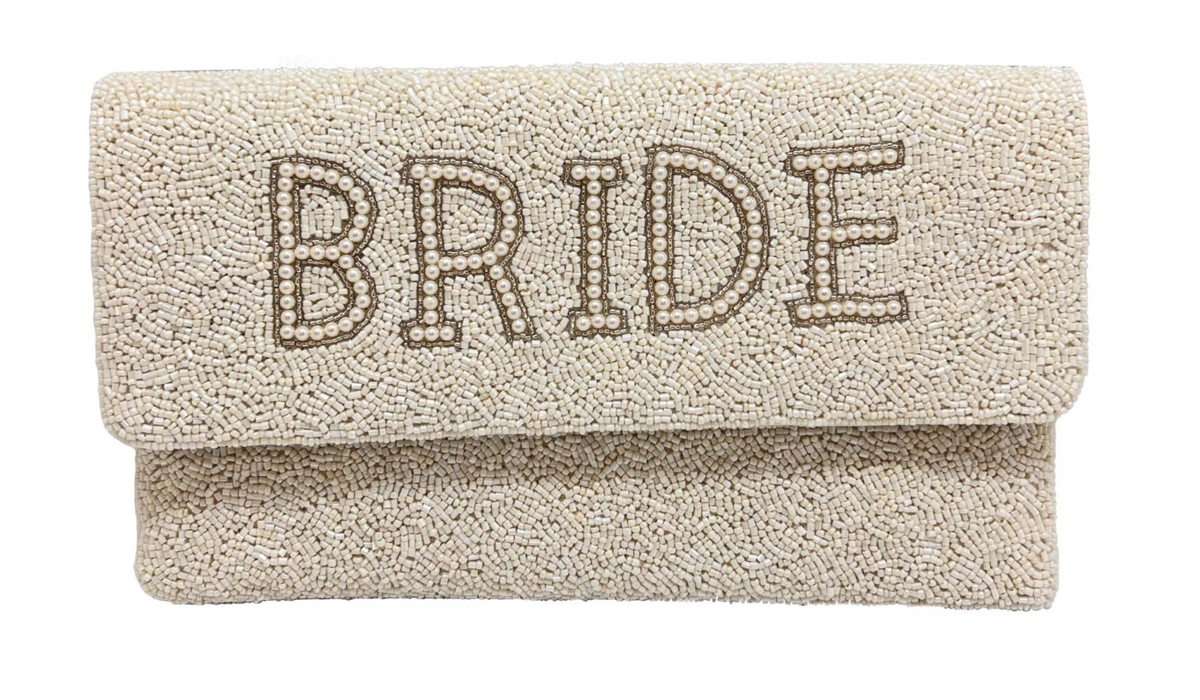 Bride Pearl Beaded Clutch