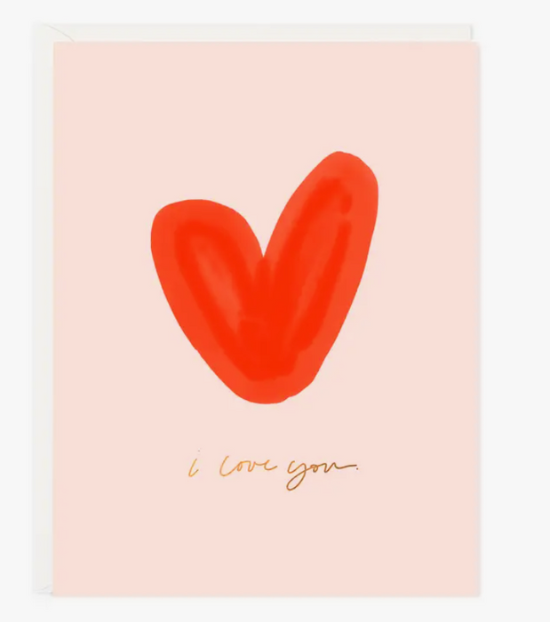 I Love You Heart Card