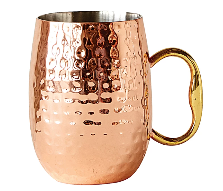Hammered Stainless Steel Mule Mug