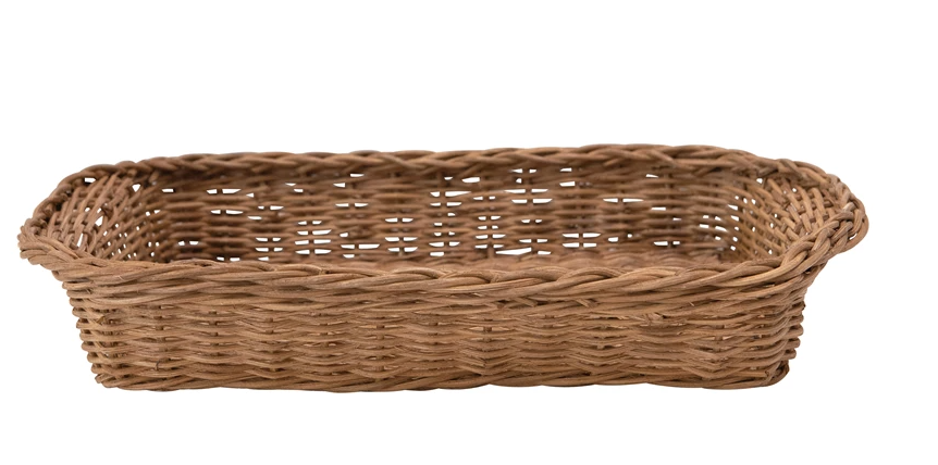 Hand-Woven Rattan Casserole Basket
