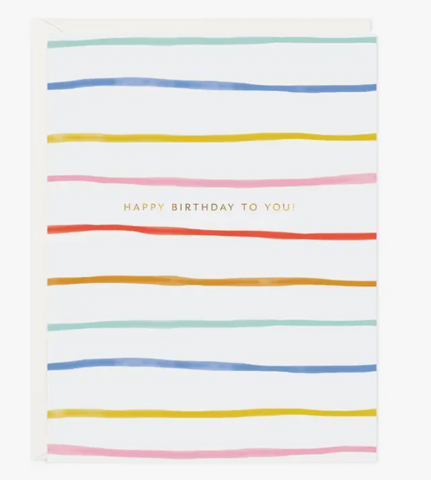 Birthday Stripes Card