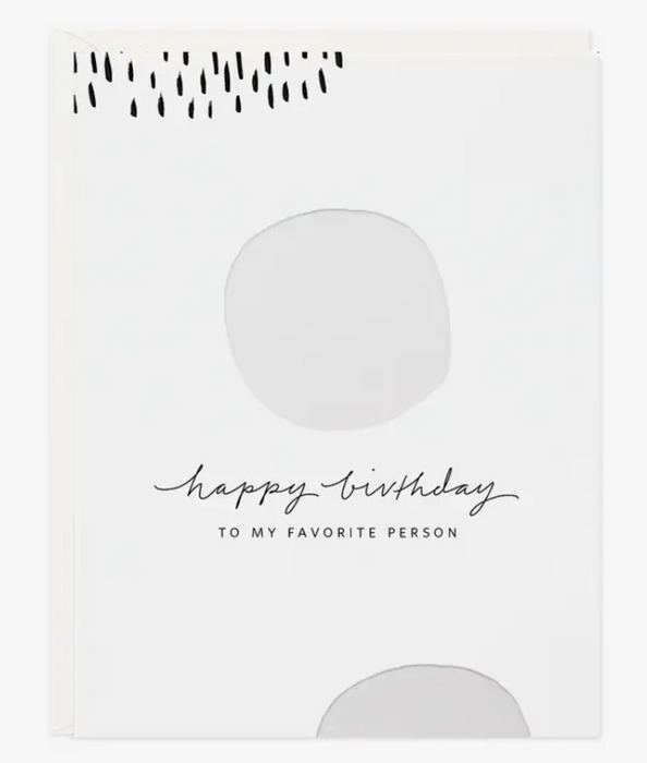 Birthday White Dots Card