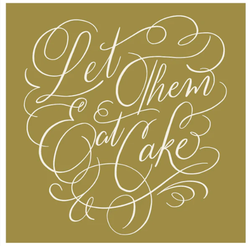 Let Them Eat Cake Cocktail Napkin