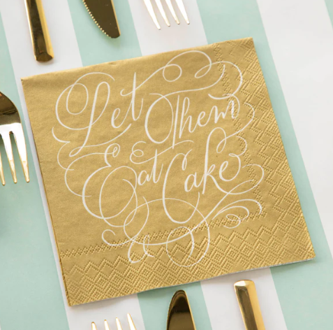 Let Them Eat Cake Cocktail Napkin