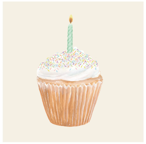 Cupcake Cocktail Napkin