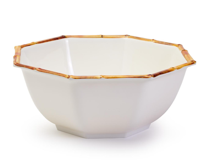 Bamboo Octagonal Serving Bowl