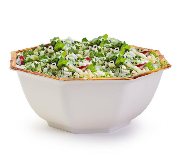 Bamboo Octagonal Serving Bowl