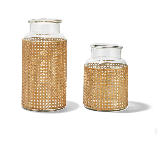 Cane Webbing Jar | Small