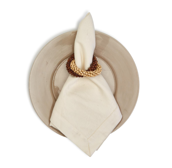Bead Napkin Ring Set of 4