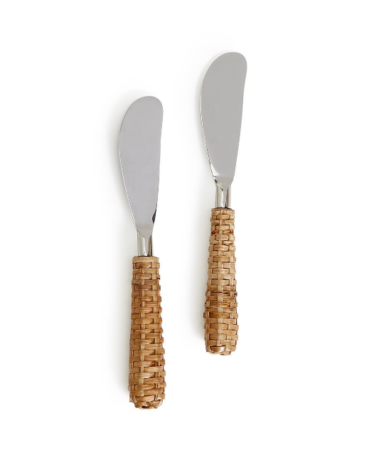 Wicker Weave Spreaders Set of 2