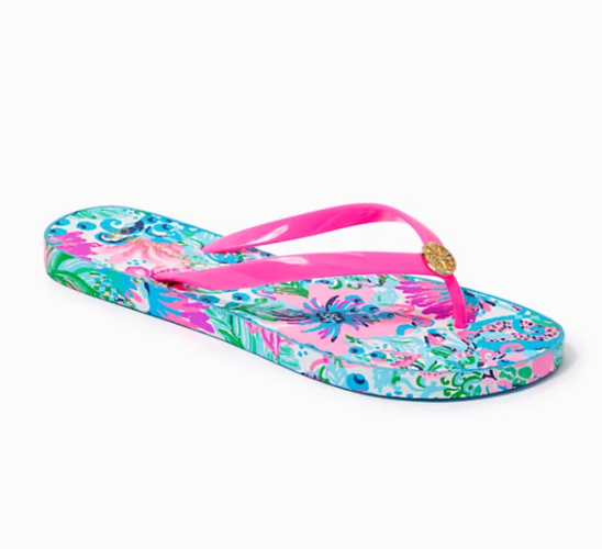 Pool Flip Flops | Mandevilla Baby Paradise Petals