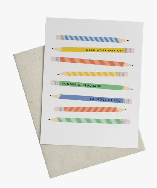Congrats Grad Pencils Card