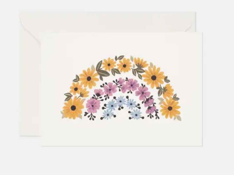 Floral Rainbow Card