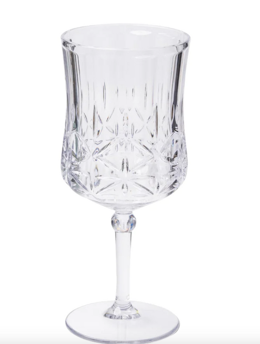 Stemmed Acrylic Wine Glasses | Clear