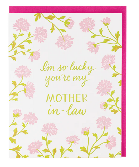 Pink Mums Mother-in-Law Card