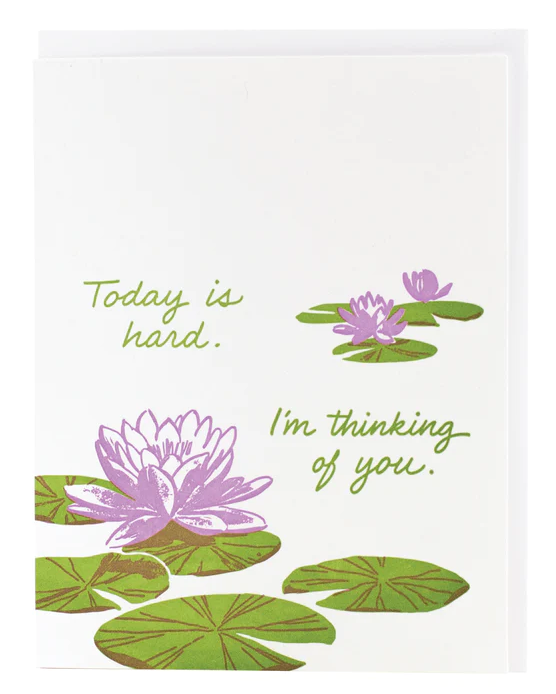 Lily Pads Sympathy Card
