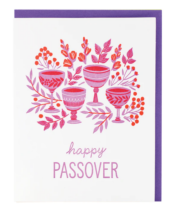 Red Wine Passover Card