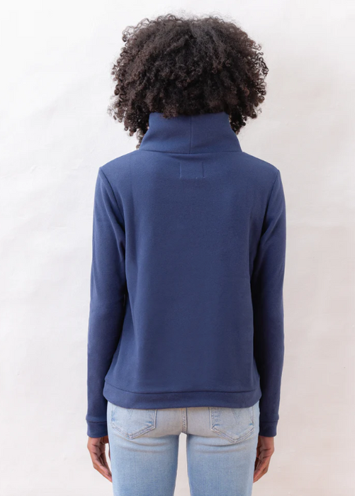 Park Slope Terry Fleece Turtleneck | Navy