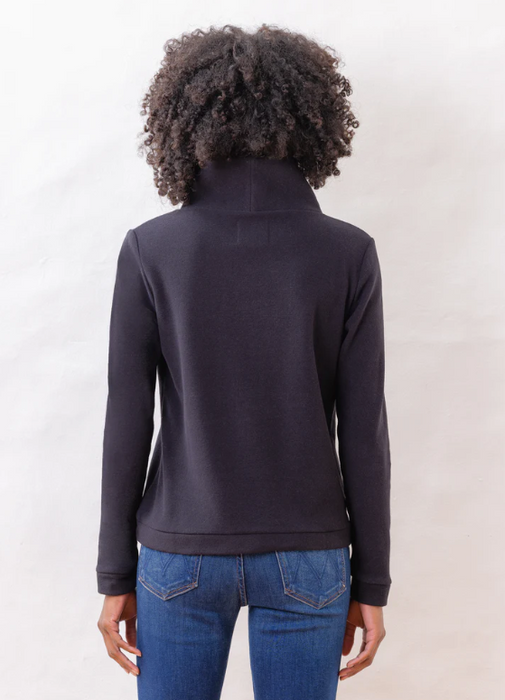 Park Slope Terry Fleece Turtleneck | Black