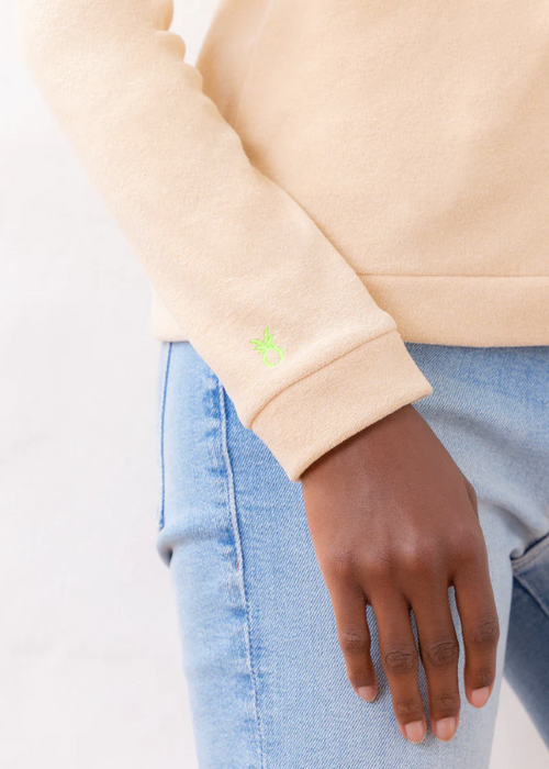Park Slope Terry Fleece Turtleneck | Natural Blush