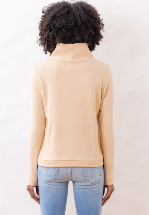 Park Slope Terry Fleece Turtleneck | Natural Blush