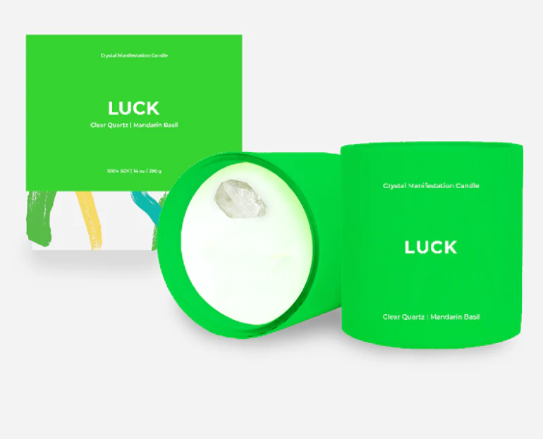 Luck Crystal Manifestation Candle