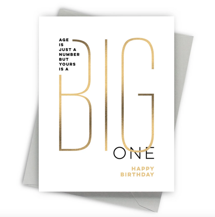 Just a Number Birthday Card