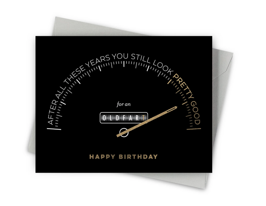 High Mileage Birthday Card