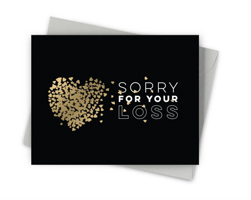 Scattered Hearts Card