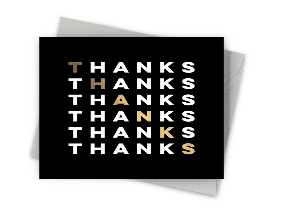 Stepped Thanks Card