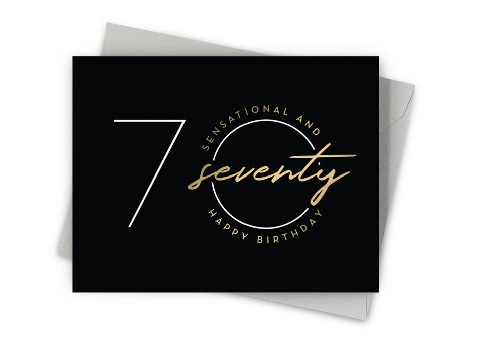 Sensational Seventy Card