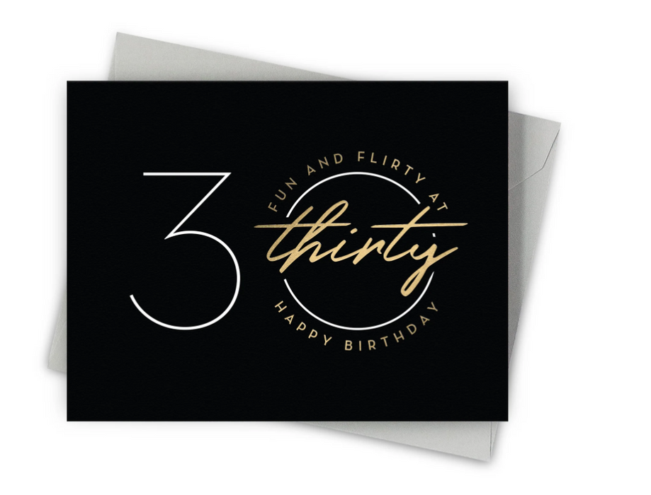 Flirty Thirty Card